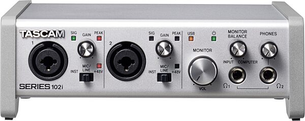 TASCAM Series 102i USB Audio Interface, New, Action Position Front