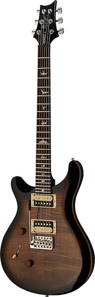 PRS Paul Reed Smith SE Custom 24 Electric Guitar, Left-Handed (with Gig Bag), Black Gold Sunburst, Action Position Back