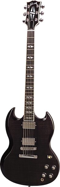 Gibson SG Supreme Electric Guitar (with Case), Translucent Black