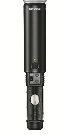 Shure BLX24/B58 Handheld Wireless Beta58A Microphone System, Band H9 (512-542 MHz), Battery Compartment