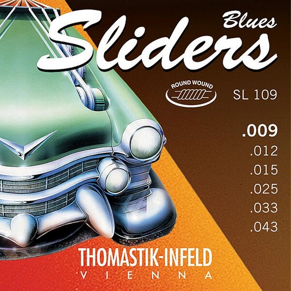 Thomastik-Infeld Blues Sliders Electric Guitar Strings, 9-43, SL109, Main