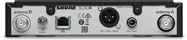 Shure SLXD24/B58 Beta 58 Handheld Wireless Microphone System, Band G58 (470-514 MHz), Detail Side