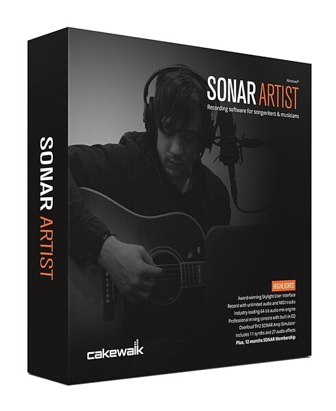 Cakewalk Sonar Artist Music Production Software, Main