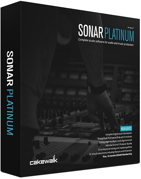 Cakewalk Sonar Platinum Music Production Software (Windows), Main