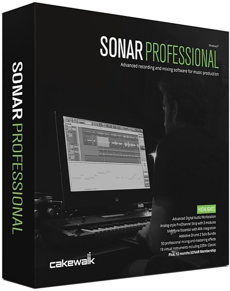 Cakewalk Sonar Professional Music Production Software, Main