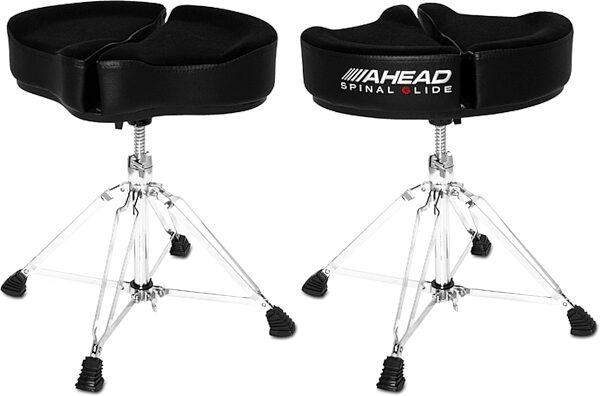 Ahead Spinal G Deluxe Drum Throne (4-Leg), Black, Action Position Back