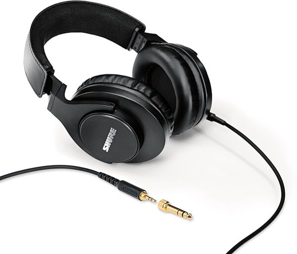 Shure SRH440 Professional Studio Headphones, Black, Warehouse Resealed, Action Position Back