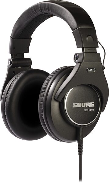 Shure SRH840 Professional Monitoring Headphones, Black, Main