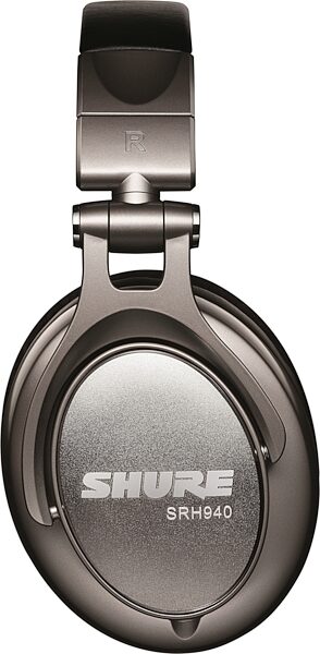 Shure SRH940 Headphones, Silver, Warehouse Resealed, Detail Side