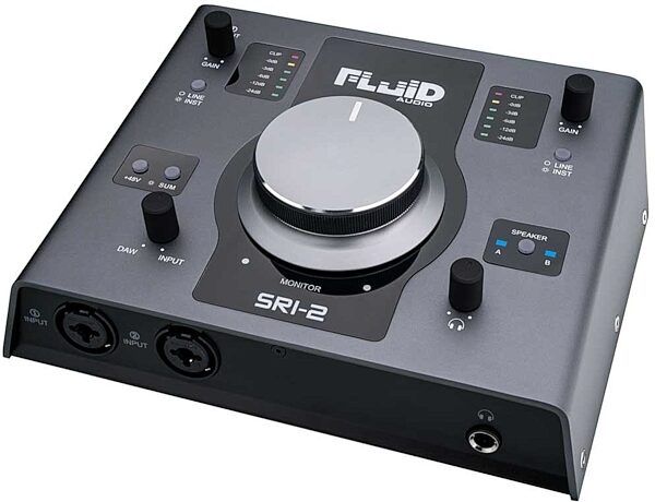 Fluid Audio SRI-2 2X2 USB Audio Interface, Warehouse Resealed, Right Angled