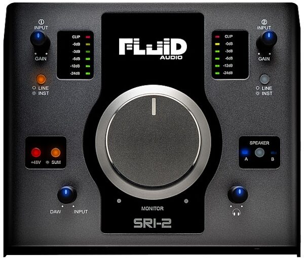 Fluid Audio SRI-2 2X2 USB Audio Interface, Warehouse Resealed, Top