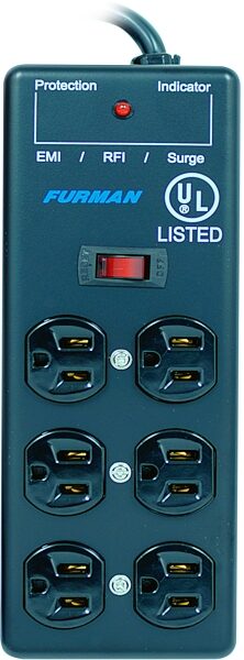 Furman SS6B Surge Block with 6 AC Outlets, Single, Main