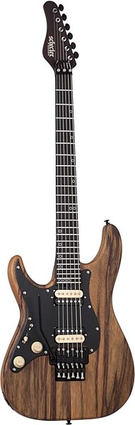 Schecter SVS Exotic HT Electric Guitar, Left-Handed, Black Limba, Action Position Back