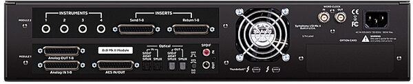 Apogee Symphony I/O Mk II 8x8 Thunderbolt Audio Interface, New, Back