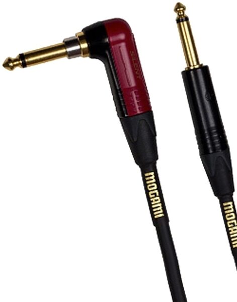 Mogami Gold Instrument Silent R Cable (Straight to Right Angle End), 10', Main