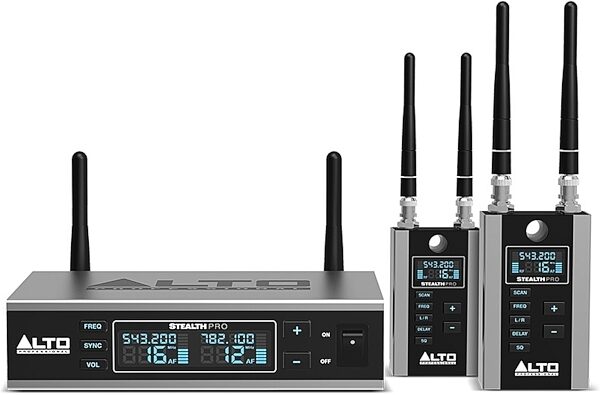 Alto Professional Stealth Wireless PRO System for Speakers, New, Main with all components Front