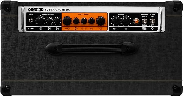 Orange Super Crush 100 Solid-State Guitar Combo Amplifier (100 Watts, 1x12"), Black, Main Control Panel