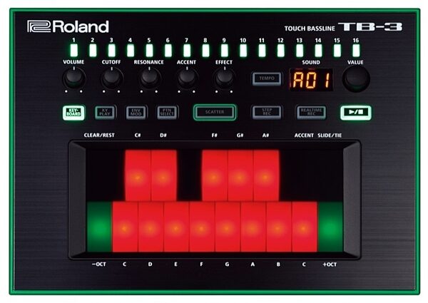 Roland TB-3 AIRA Touch Bassline Synthesizer, New, Main