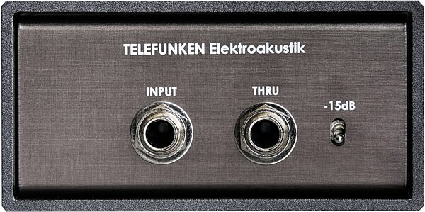 Telefunken TDA-1 Mono Active FET Transformer DI Direct Box, New, Rear