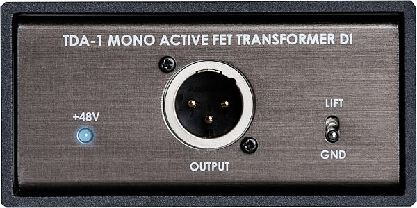 Telefunken TDA-1 Mono Active FET Transformer DI Direct Box, New, Front