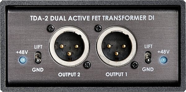 Telefunken TDA-2 Dual Active FET Transformer DI Direct Box, New, Front