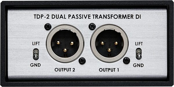 Telefunken TDP-2 Dual Passive Transformer DI Direct Box, New, Front