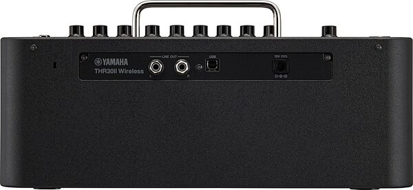 Yamaha THR30II Wireless Bluetooth Desktop Combo Amplifier (30 Watts, 2x3"), Black, Angled Back