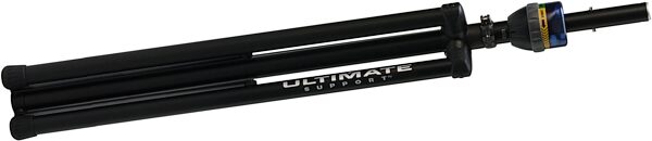 Ultimate Support TS-99BL TeleLock Series Tall Leveling-Leg Speaker Stand, Black, Collapsed