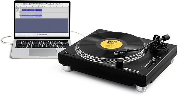 Gemini TT-4000 Direct-Drive Pro DJ Turntable with USB, New, Detail Front