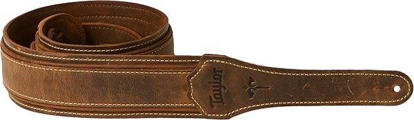 Taylor Wings 2.5" Guitar Strap, Dark Brown, Action Position Back