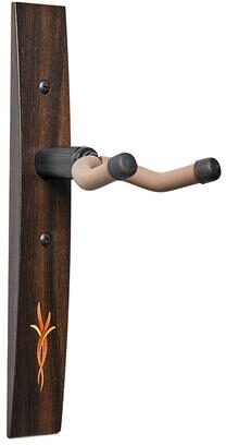 Taylor Bouquet Guitar Hanger, Ebony, Wood Inlay, Action Position Back
