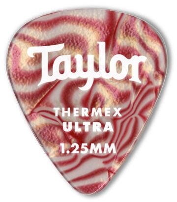 Taylor Thermex Ultra Guitar Picks, Ruby Swirl, 1.0mm, 6-Pack, Main