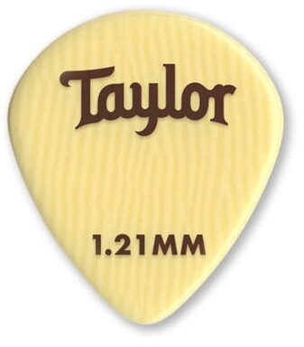 Taylor Premium DarkTone Ivory 351 Guitar Picks, .46mm, 6-Pack, Main