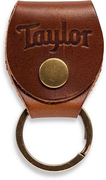Taylor Key Ring with Leather Pick Holder, Medium Brown, Action Position Back