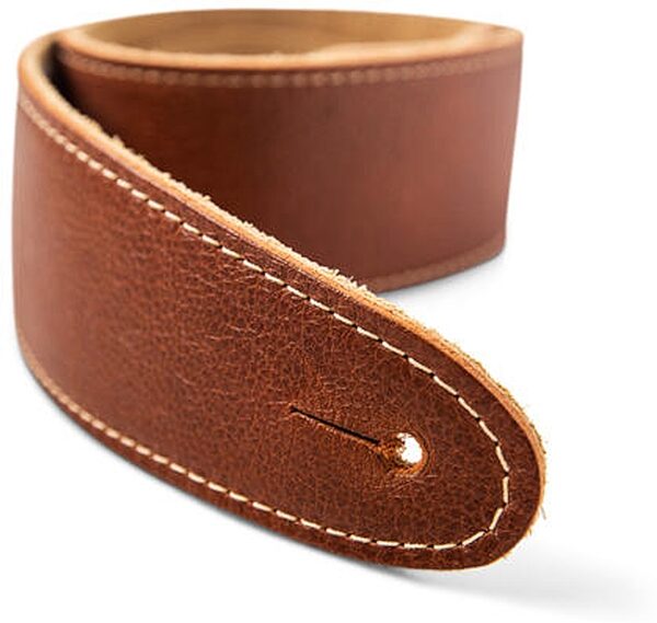 Taylor 2.5" Suede Back Leather Strap, Chocolate Brown, Action Position Back