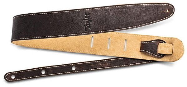Taylor 2.5" Suede Back Leather Strap, Chocolate Brown, Main