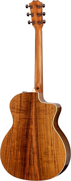 Taylor 214ce Koa Deluxe Grand Auditorium Acoustic-Electric Guitar, Left-Handed (with Case), New, Action Position Back