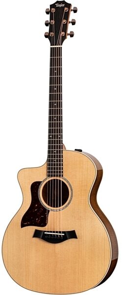 Taylor 214ce Koa Deluxe Grand Auditorium Acoustic-Electric Guitar, Left-Handed (with Case), New, main