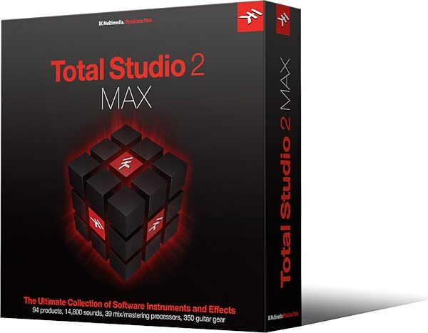 IK Multimedia Total Studio MAX 2 Software Bundle, Boxed, Action Position Front