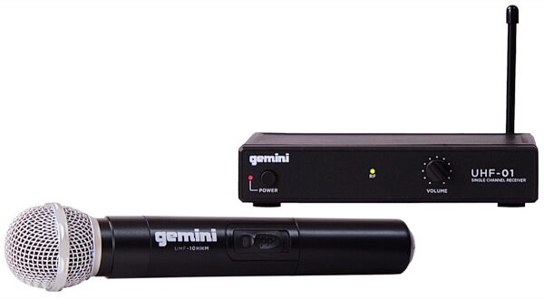 Gemini UHF-01M Wireless Handheld Microphone System, Band F1, Main