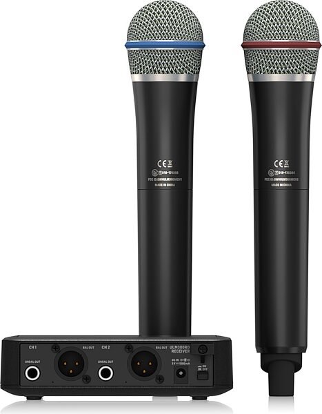 Behringer ULM302MIC Dual Channel Handheld Wireless System, Action Position Back
