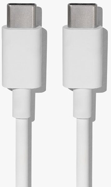 Tula USB Type-C to Type-C Cable, White, 1 Meter, view