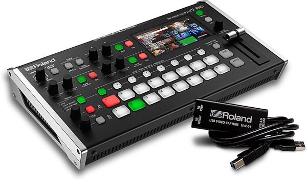 Roland V-8HD Video Switcher and Encoder Bundle, Action Position Front