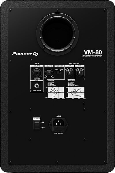Pioneer DJ VM-80 8" Powered Studio Monitor, New, Action Position Back