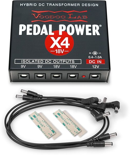 Voodoo Lab Pedal Power X4 18-Volt Expander Kit, New, Action Position Back