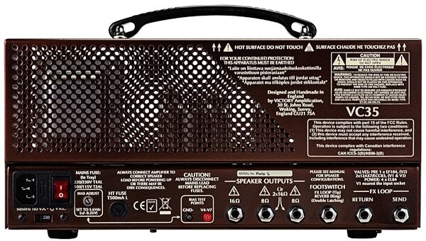 Victory VC35 The Copper Guitar Amplifier Head (35 Watts), New, AltView