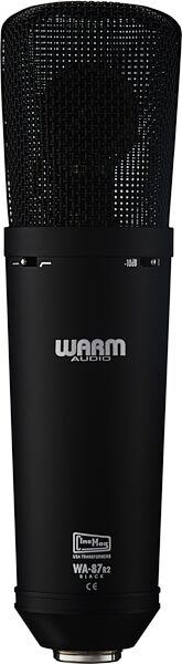 Warm Audio WA-87 R2 Large-Diaphragm Condenser Microphone, Black, Rear detail Back