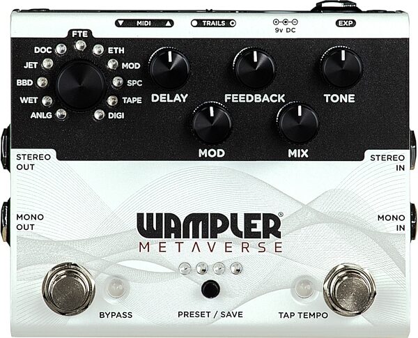 Wampler Metaverse Multi-Delay Pedal, New, Action Position Back