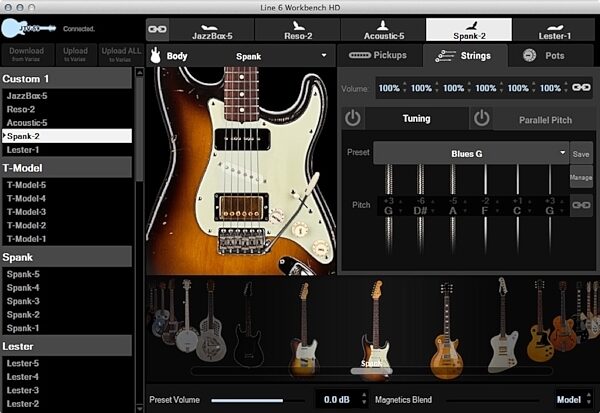 Line 6 Variax Workbench HD Software + USB Interface (Macintosh and Windows), Boxed, Version 1.5, main