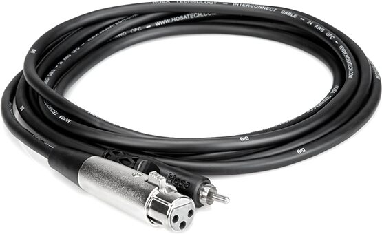 Hosa Unbalanced Interconnect Cable, XLR-3F to RCA, 3', XRF-103, Detail Side